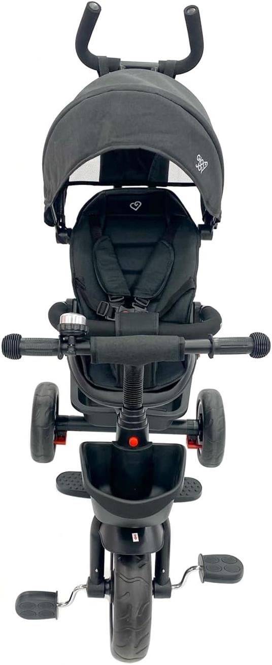 Triciclo Evolutivo Moov-1 4-in-1 per Bambini dai 18 mesi, Nero - 4