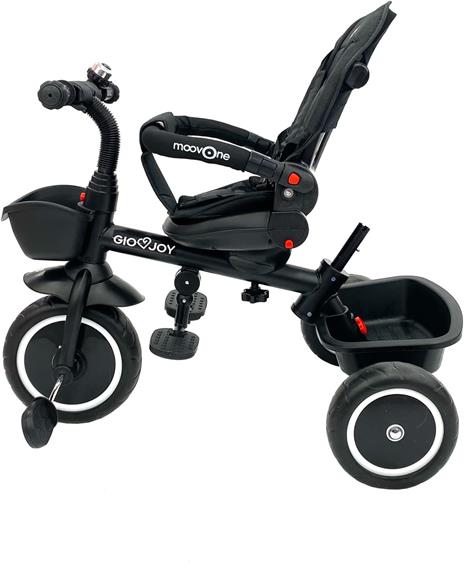 Triciclo Evolutivo Moov-1 4-in-1 per Bambini dai 18 mesi, Nero - 5