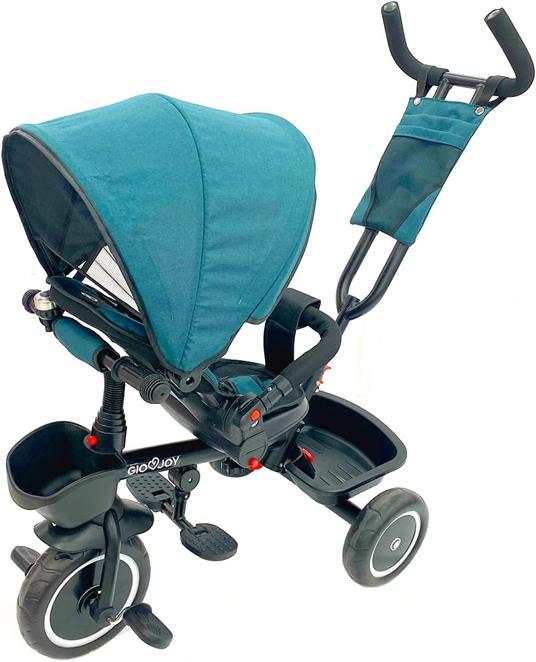 Triciclo Evolutivo Moov-1 4-in-1 per Bambini dai 18 mesi, Verde Blu - 3