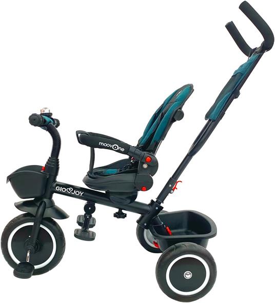 Triciclo Evolutivo Moov-1 4-in-1 per Bambini dai 18 mesi, Verde Blu - 6
