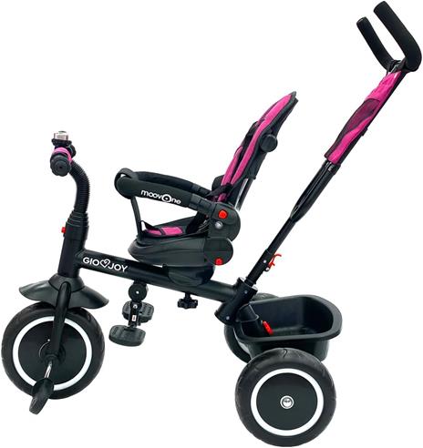Triciclo Evolutivo Moov-1 4-in-1 per Bambini dai 18 mesi, Rosa - 6