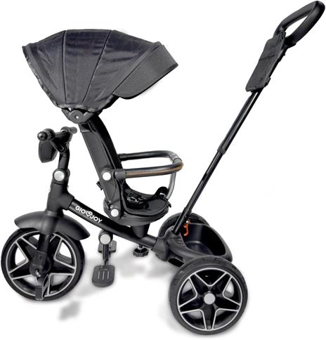 Triciclo Evolutivo Moov-LX 4-in-1 per Bambini dai 18 mesi, Telaio Nero, Rivestimenti Nero - 3