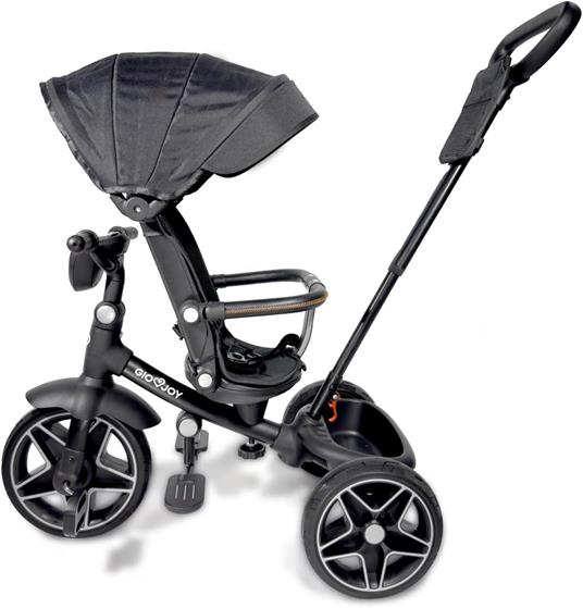 Triciclo Evolutivo Moov-LX 4-in-1 per Bambini dai 18 mesi, Telaio Nero, Rivestimenti Nero - 3
