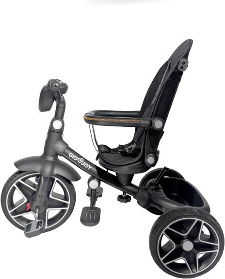 Triciclo Evolutivo Moov-LX 4-in-1 per Bambini dai 18 mesi, Telaio Nero, Rivestimenti Nero - 4