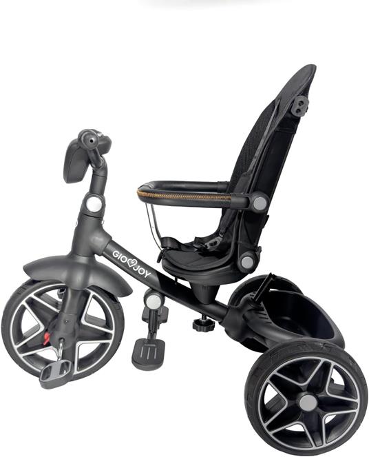 Triciclo Evolutivo Moov-LX 4-in-1 per Bambini dai 18 mesi, Telaio Nero, Rivestimenti Nero - 4