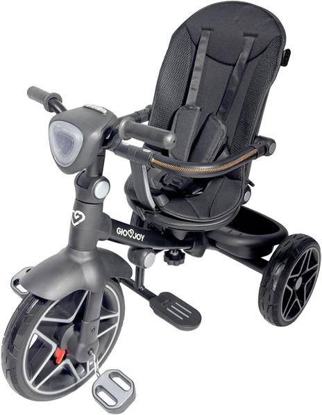 Triciclo Evolutivo Moov-LX 4-in-1 per Bambini dai 18 mesi, Telaio Nero, Rivestimenti Nero - 5