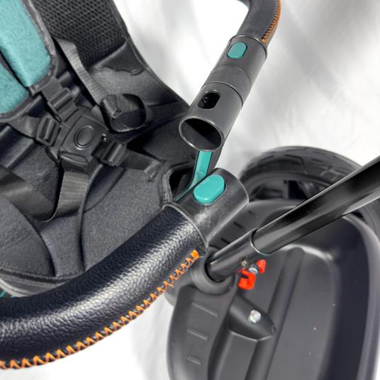 Triciclo Evolutivo Moov-LX 4-in-1 per Bambini dai 18 mesi, Telaio Nero, Rivestimenti Nero - 6