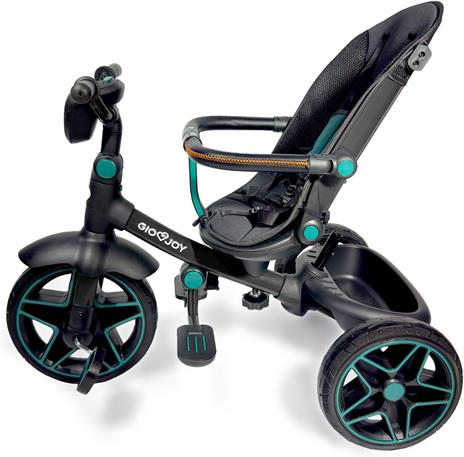Triciclo Evolutivo 4-in-1 Moov-LX per Bambini dai 18 mesi, Telaio Nero, Rivestimenti Verde - 5