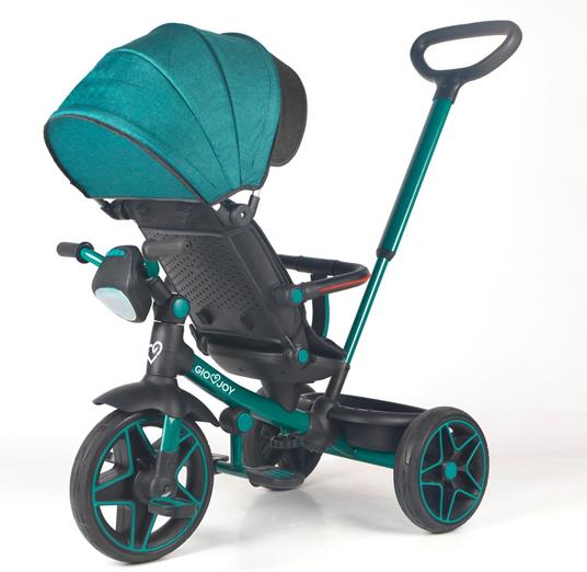 Triciclo Evolutivo 4-in-1 Moov-LX per Bambini dai 18 mesi, Telaio Verde, Rivestimenti Verde - 2