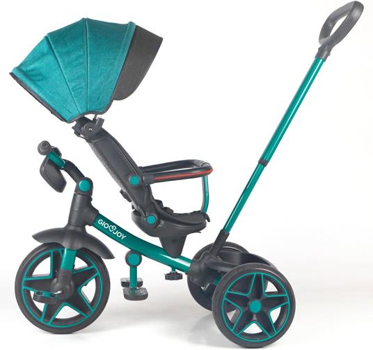 Triciclo Evolutivo 4-in-1 Moov-LX per Bambini dai 18 mesi, Telaio Verde, Rivestimenti Verde - 3
