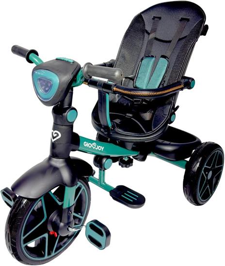 Triciclo Evolutivo 4-in-1 Moov-LX per Bambini dai 18 mesi, Telaio Verde, Rivestimenti Verde - 6