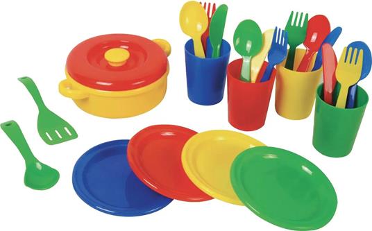 Set da cucina per Bambini, 24 Pezzi in Plastica