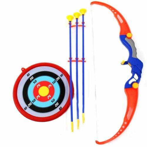 Set Arciere Per Bambini Con Arco 4 Frecce Bersaglio Muro E