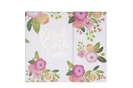 Pratico organizer settimanale dotato di tasca portadocumenti, post it e taccuino per gli appunti Gardening Mum rosa, grigio