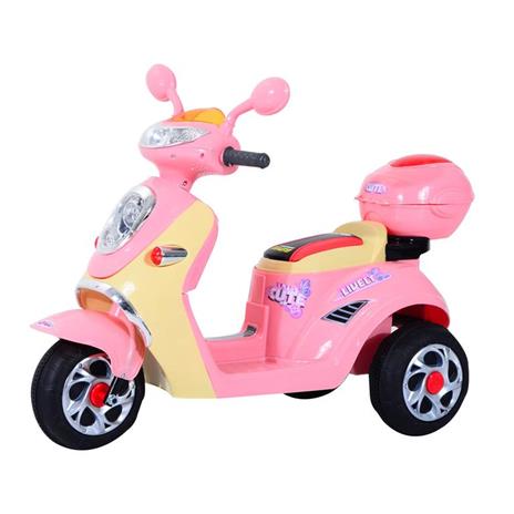 Homcom Motorino Triciclo Elettrico per Bambine 6V con Luci e Musica