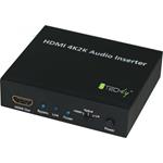 Techly IDATA HDMI-AI4K Nero convertitore audio