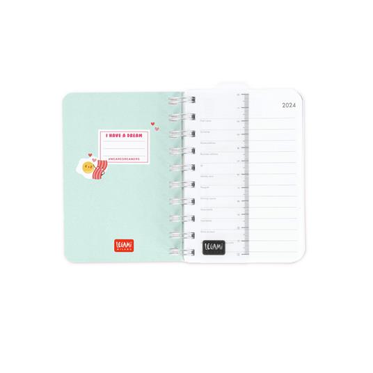 Agenda 2023-2024 Legami, 12 mesi, giornaliera, small, spiralata, foto - EGG - 3