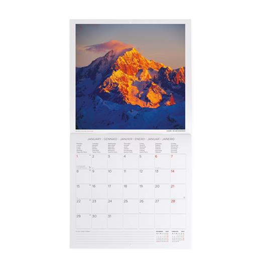 Calendario 2024, da parete, 30 x 29 cm MOUNTAINS - 2