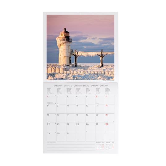 Calendario 2024, da parete, 30 x 29 cm LIGHTHOUSES OF THE WORLD - Legami -  Cartoleria e scuola