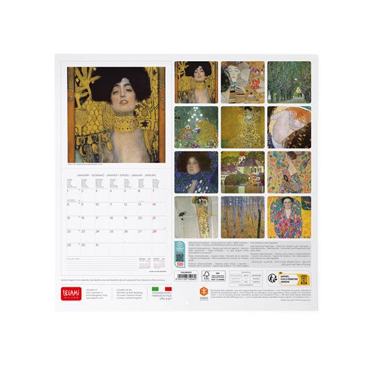 Calendario 2024, da parete, 30 x 29 cm GUSTAV KLIMT - 3