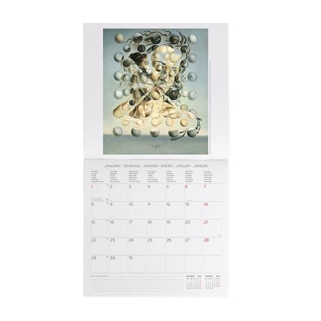 Calendario 2024, da parete, 30 x 29 cm SALVADOR DALI' - 2