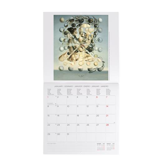 Calendario 2024, da parete, 30 x 29 cm SALVADOR DALI' - 2