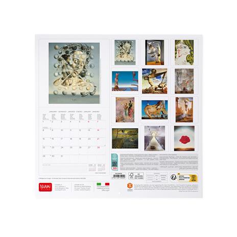 Calendario 2024, da parete, 30 x 29 cm SALVADOR DALI' - 3