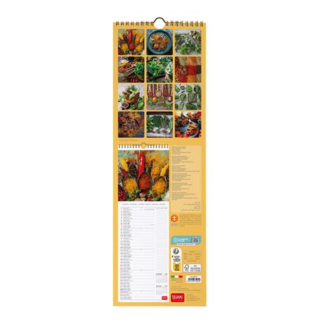 Calendario 2024, da parete, 16 x 49 cm HERBS & SPICES - 3