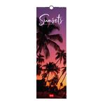 Calendario 2024, da parete, 16 x 49 cm SUNSETS