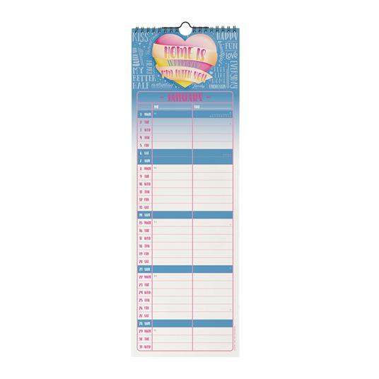 Calendario 2024, da parete, carta non patinata 16 x 49 cm ME&YOU - 2
