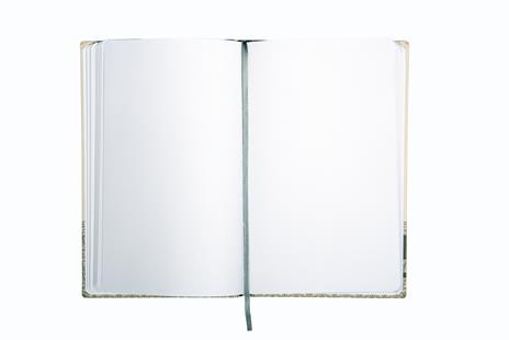 Quaderno copertina rigida, pagine bianche Coraggio e Fantasia - 13 x 21 cm - 2