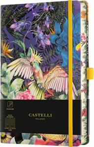 Taccuino Castelli, a righe, rigido, Eden Cockatiel - 13 x 21 cm