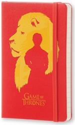 Taccuino Moleskine Game of Thrones Limited Edition pocket a righe. Tyron Lannister. Rosso