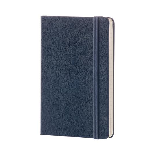 Taccuino Moleskine pocket a pagine bianche copertina rigida blu. Sapphire Blue - 2