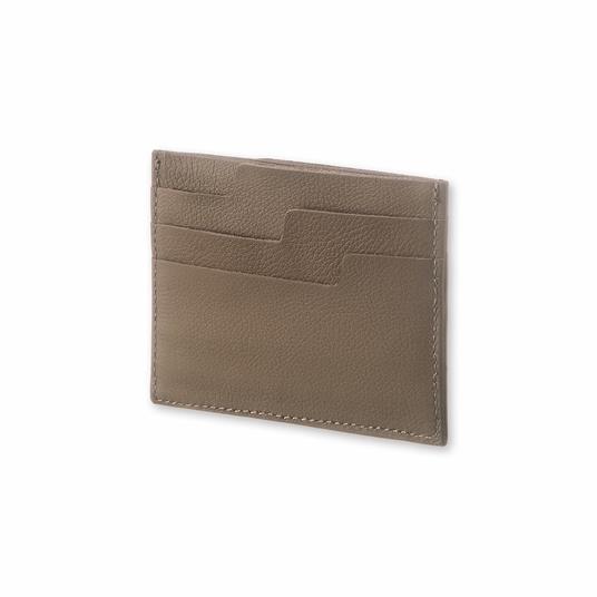 Portatessere Moleskine in pelle. Beige - 2