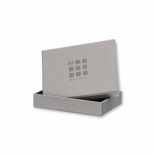 Portatessere Moleskine in pelle. Beige - 5