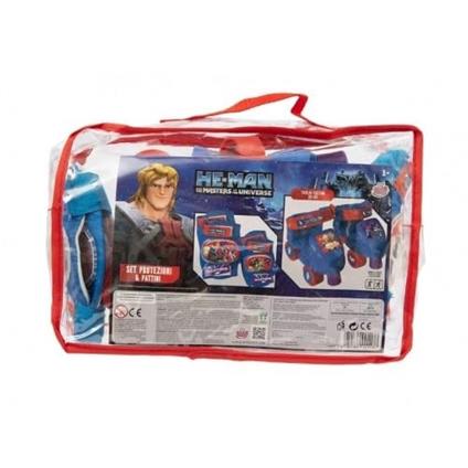 HE MAN - BORSA CON PATTINI E PROTEZIONI