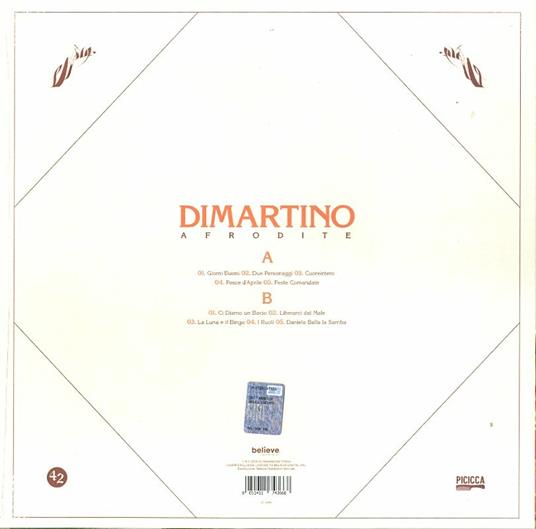 Afrodite - Vinile LP di Dimartino - 2