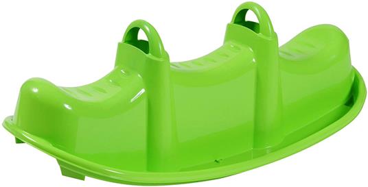 Dondolo da Giardino in Plastica Solo per Uso Domestico. Dondolo Triplo per il Divertimento dei Più Piccoli Età Minima Consigliata 12 mesi. - 2