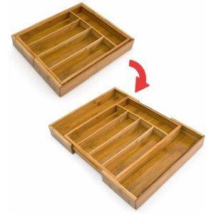 Portaposate Estensibile Da Cassetto Cucina Porta Posate In Legno Bambu  37X31Cm - ND - Idee regalo