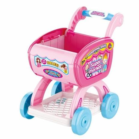 Carrello Spesa Playset Super Mercato Giocattolo Bambini Con Bambola E Accessori - 2