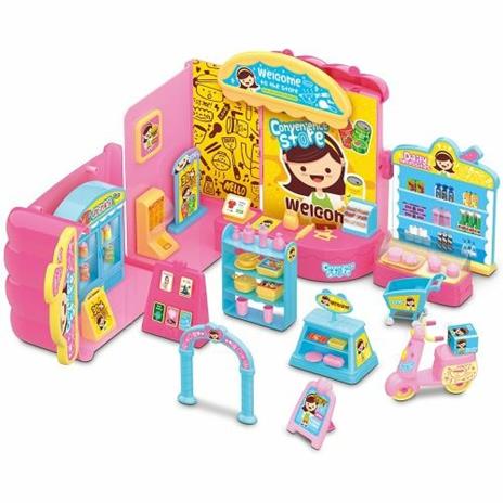 Distributore Dolci Playset Supermercato Giocattolo Bambini Con Bambola Accessori - 2