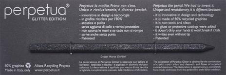 Matita Perpetua Glitter Edition Made in Italy Idea Regalo colore rosso - 5