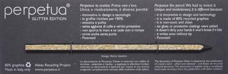 Matita Perpetua Glitter Edition Made in Italy Idea Regalo colore rosso - 6