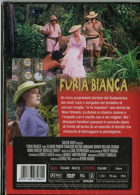 Furia bianca. Giungla d'acciaio di Byron Haskin - DVD - 2