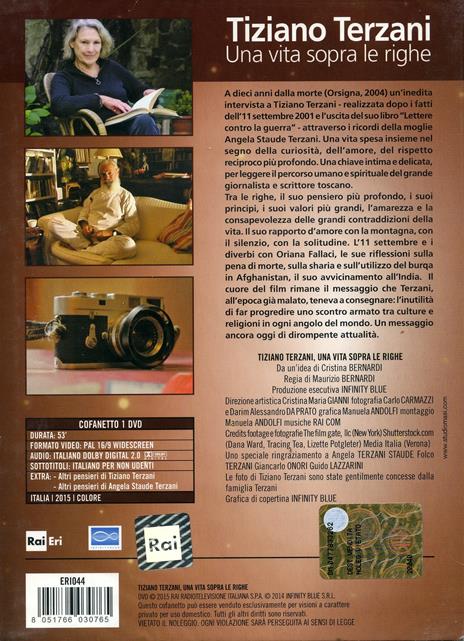 Tiziano Terzani. Una vita sopra le righe di Maurizio Bernardi - DVD - 2