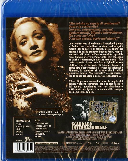 Scandalo internazionale di Billy Wilder - Blu-ray - 2