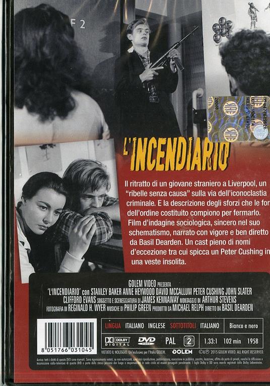 L' incendiario di Basil Dearden - DVD - 2