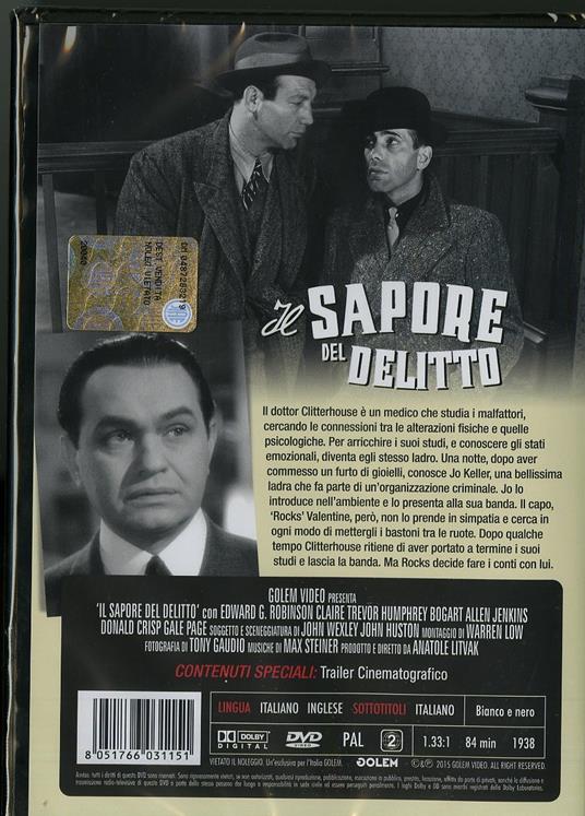 Il sapore del delitto di Anatole Litvak - DVD - 2