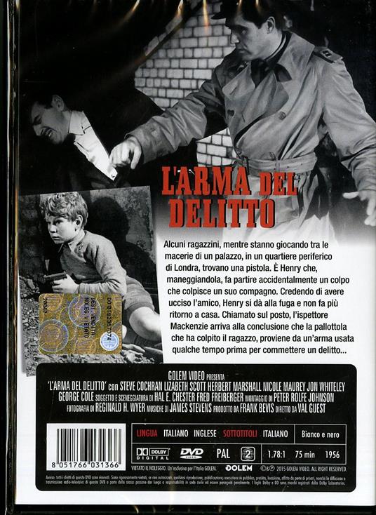 L' arma del delitto di Val Guest - DVD - 2